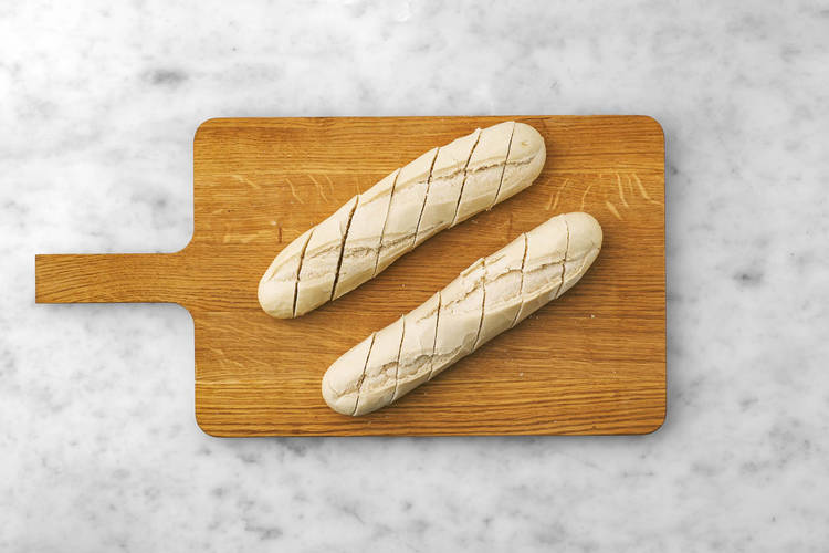 Förbered baguette