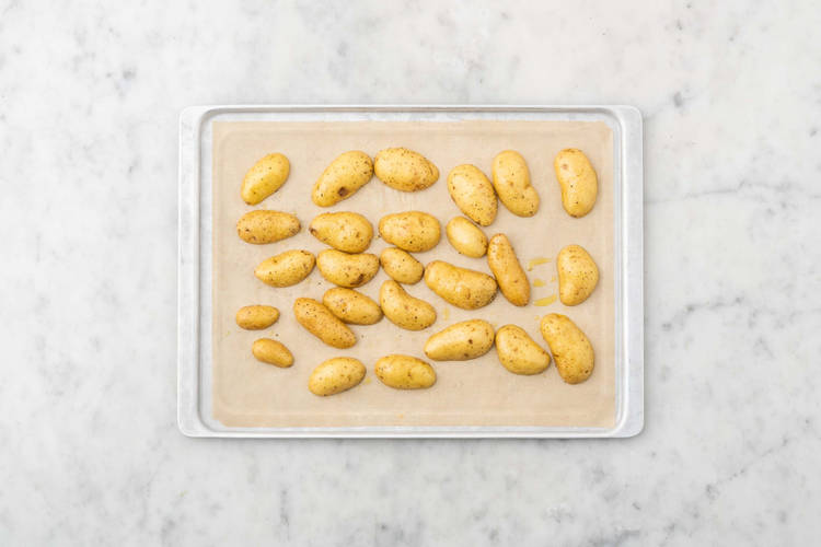Prep and roast potatoes
