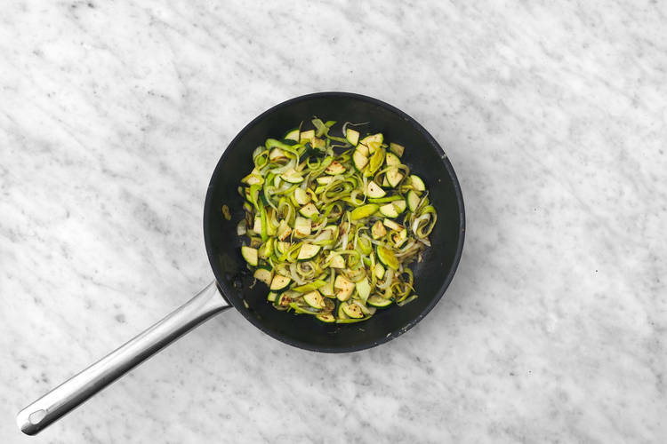 Prep and cook veggies