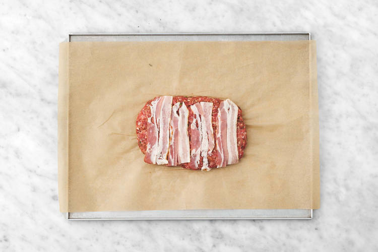 Shape and roast meatloaf