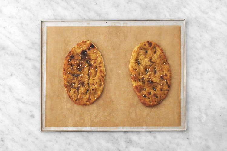 Grädda flatbread