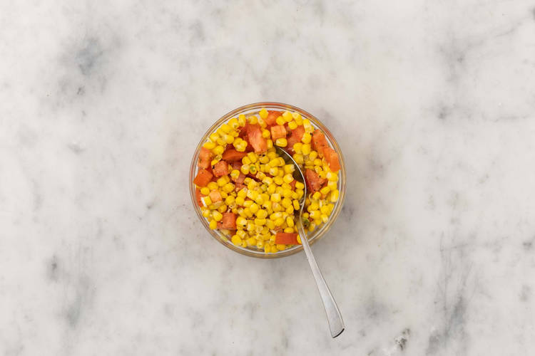 Make the corn salsa