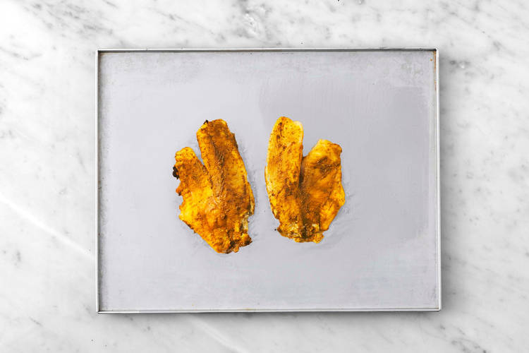 Prep and broil salmon