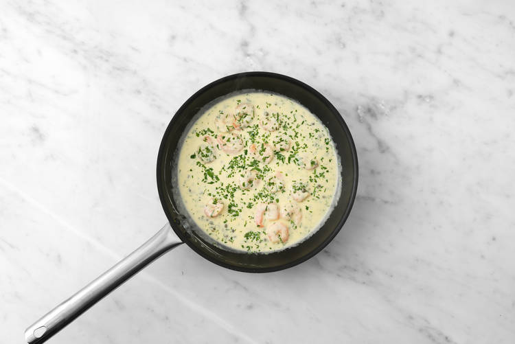 Cuire la sauce crémeuse citronnée aux câpres