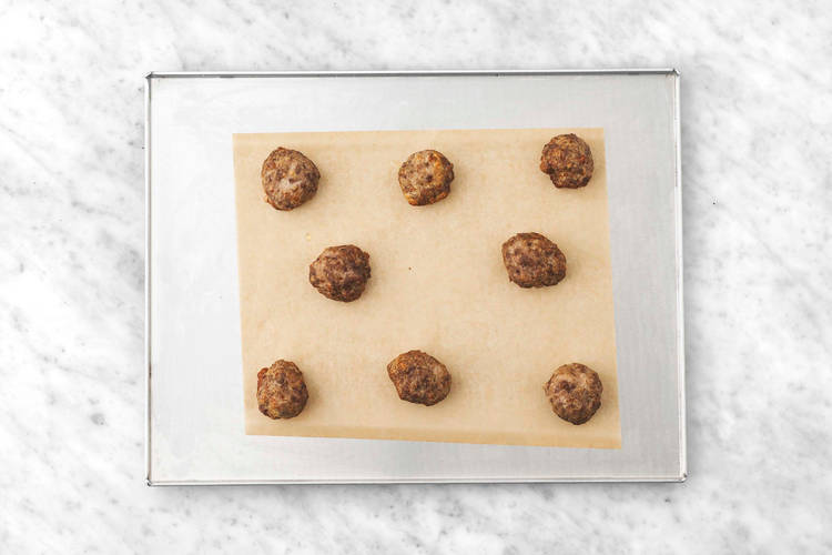 Form and cook meatballs