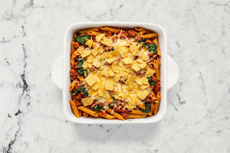 Assemble and bake pasta