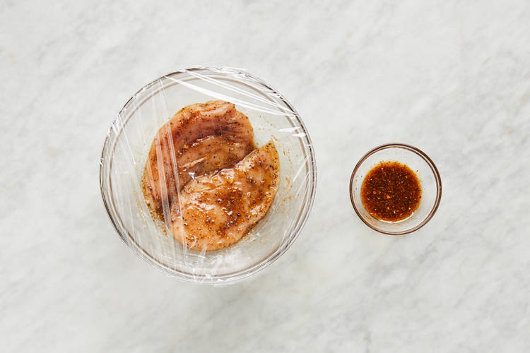 Mix Glaze & Marinate Chicken