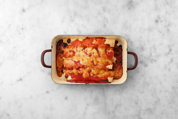 Enfourner les enchiladas