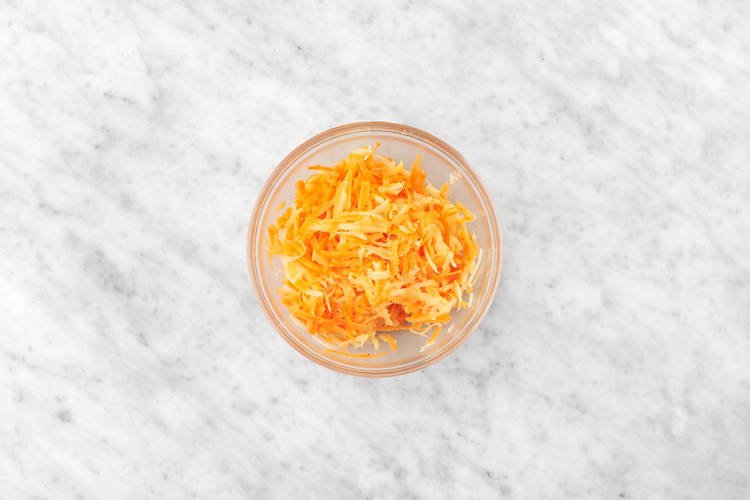 Préparer les pommes de terre et les patates douces