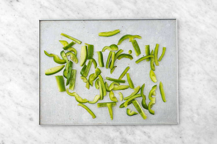 Préparer les poivrons