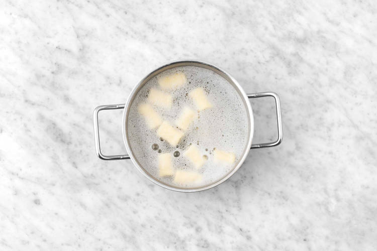 Finish preparing pretzel bites