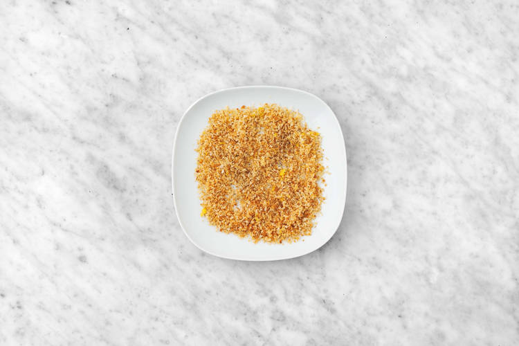 Make panko topping