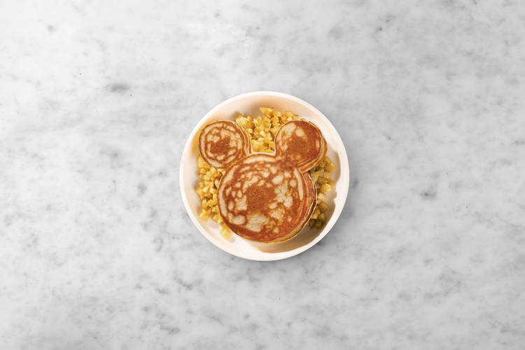 Servir les pancakes Mickey