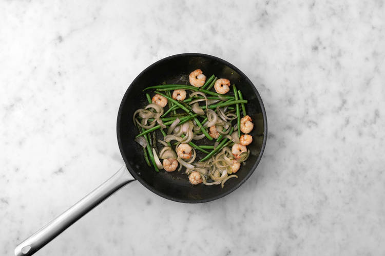 Add the Prawns