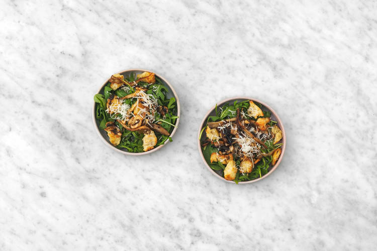 Assemble salad and serve