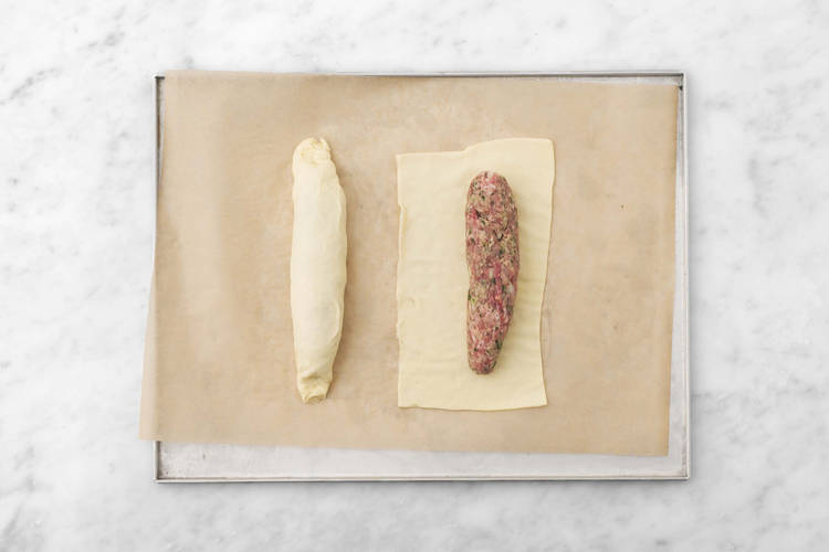 Make the sausage rolls