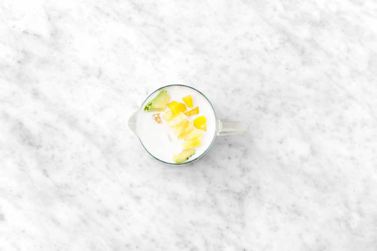 Forbered grøn smoothie