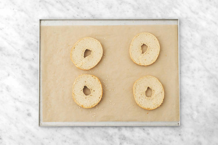 Forbered bagels
