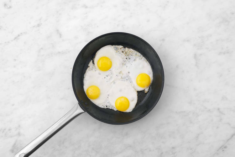 Fry the Halloumi and Eggs