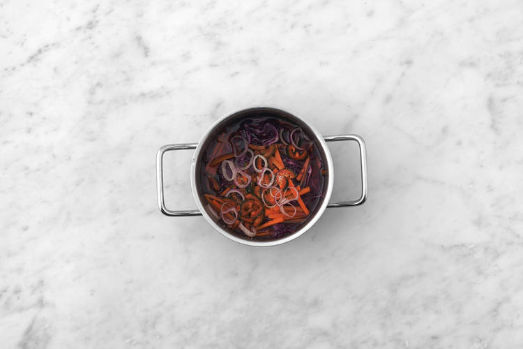 Make curtido-style slaw