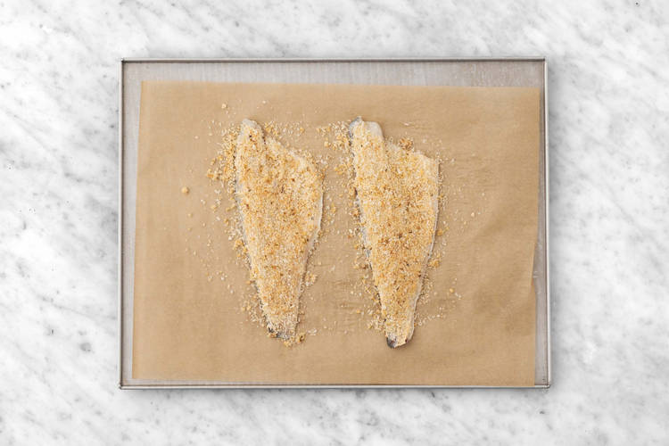 Prep sea bass and make Cajun-spiced mayo