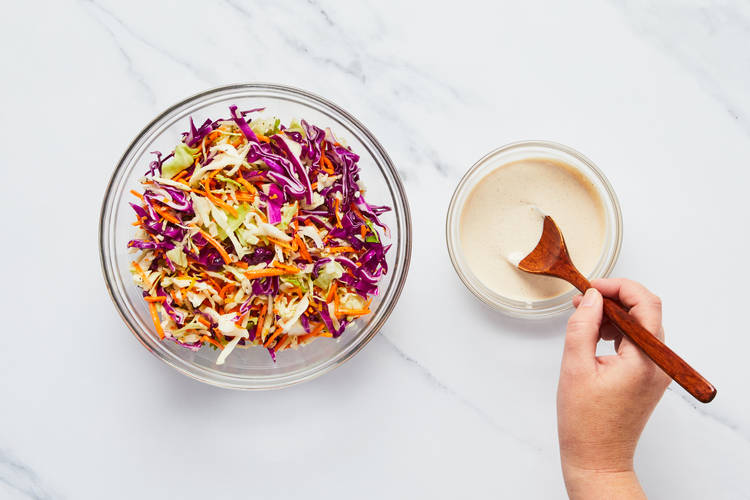 MAKE SLAW & MIX MAYO