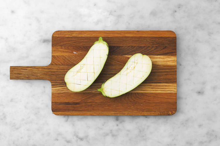Score the Aubergine