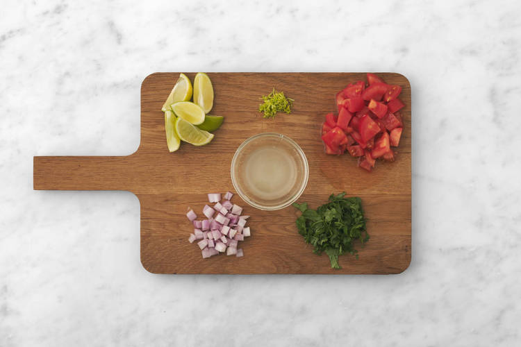 Prep and make pico de gallo