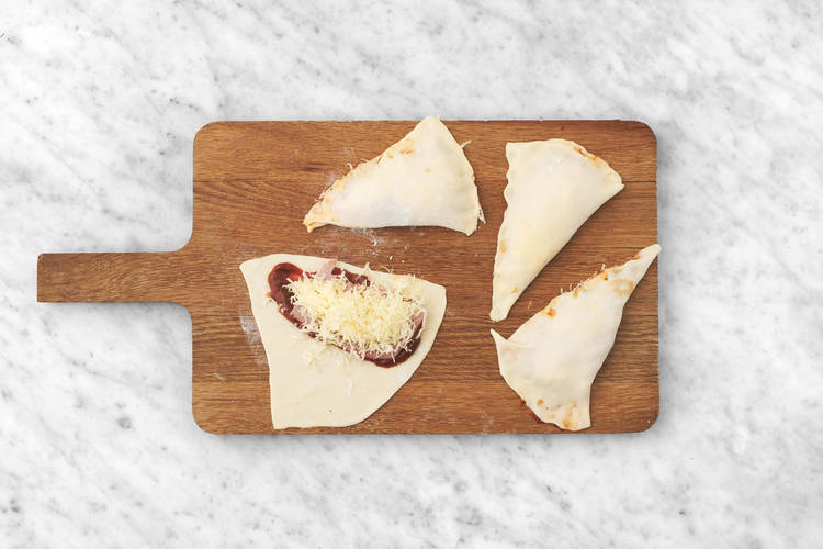 Panzerotti en construction