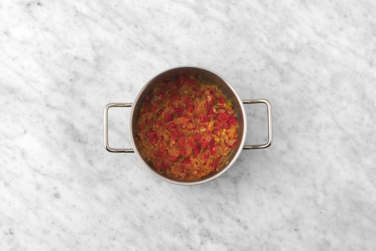 Sofríe las verduras
