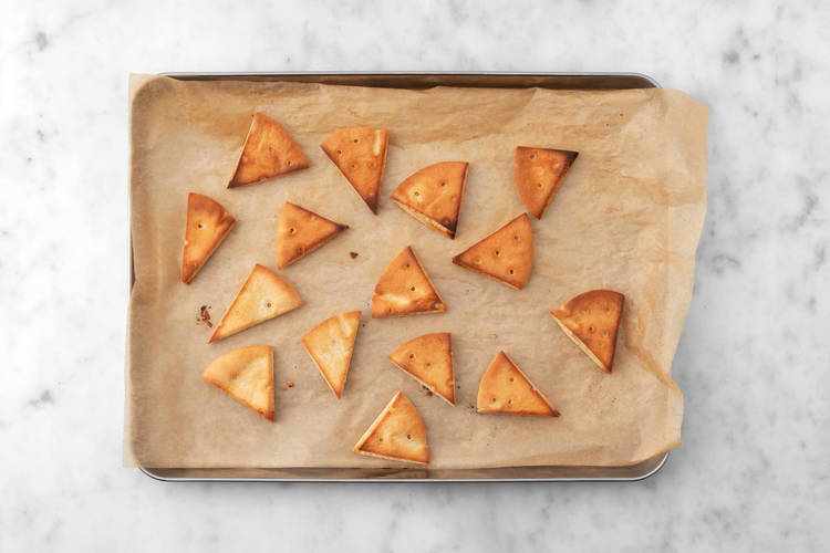 Make flatbread chips