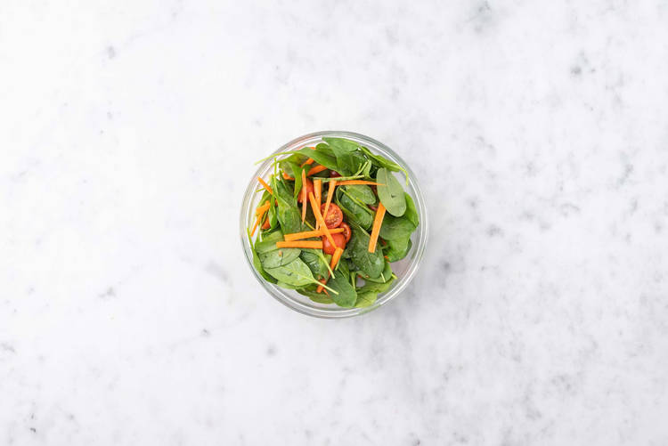 Make spinach salad