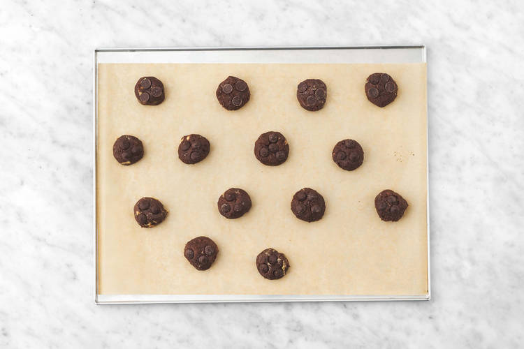 Portion and bake cookies