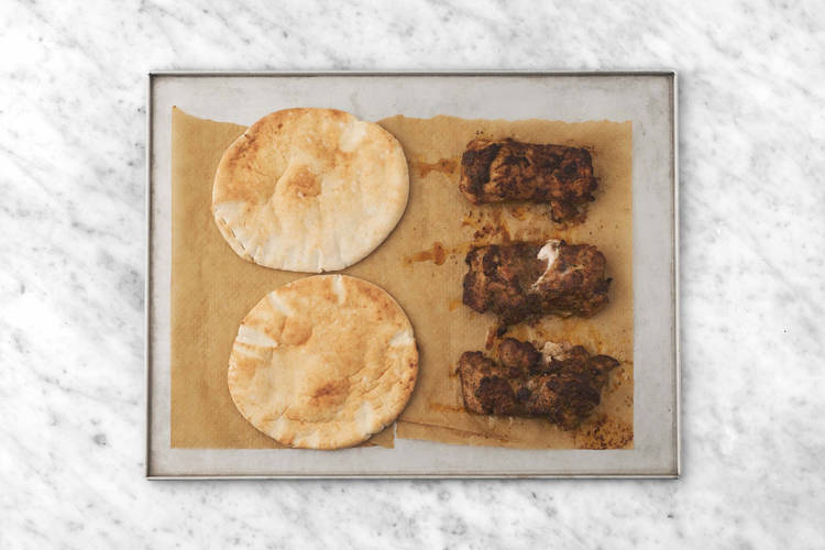 Chauffer les pains plats