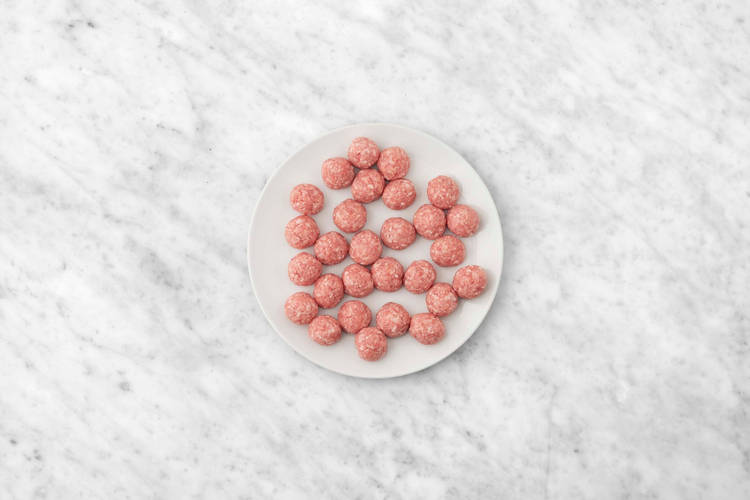 Prep and form meatballs