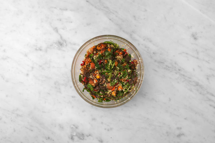 Salade op smaak brengen