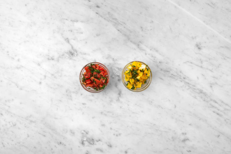 Prepare the toppings