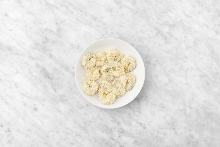 Préparer les crevettes