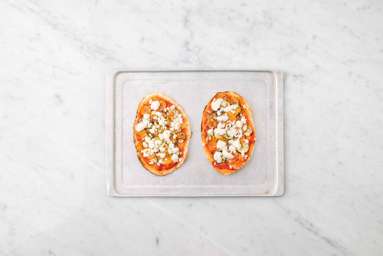 Naanpizza's bakken