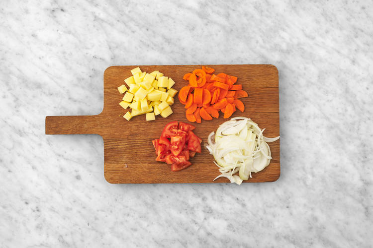 Prepara los vegetales