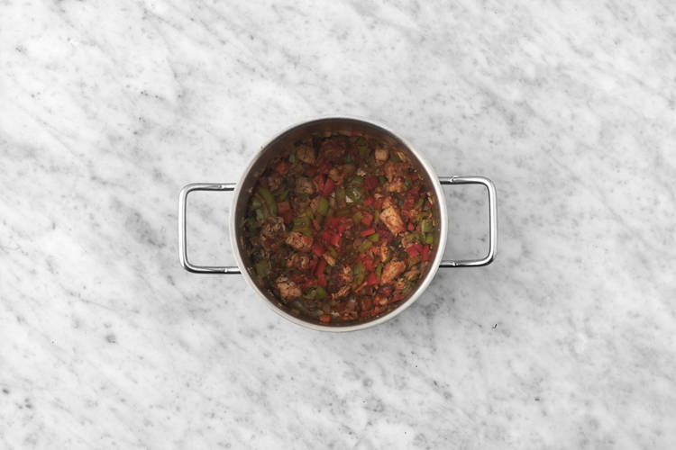 Sofríe las verduras