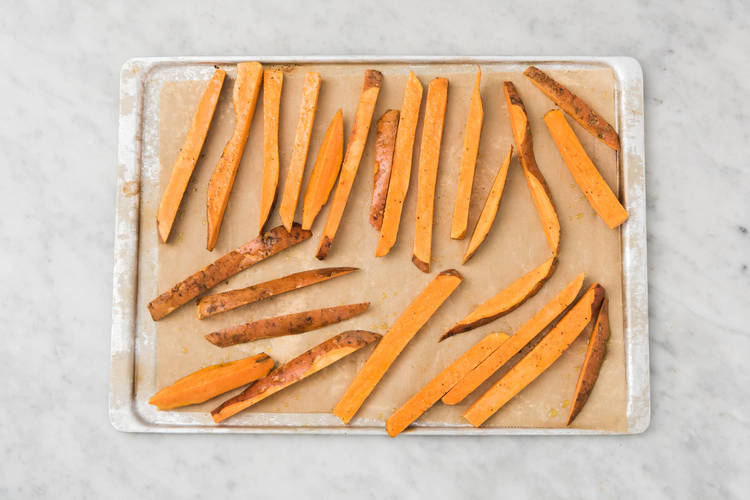 Süsskartoffel backen