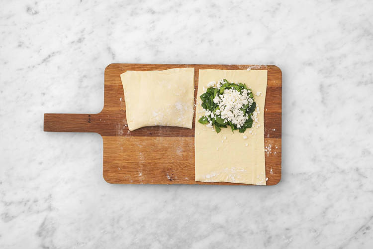 Bag spinat-ostebrød