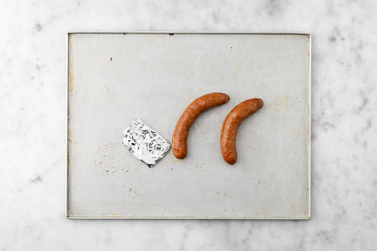 Roast the Garlic and Sausages