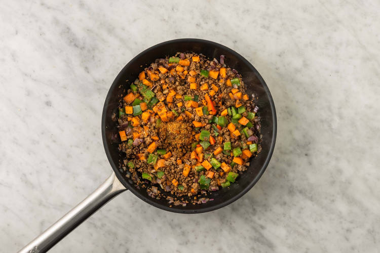 Tilsett vegetardeig og krydder