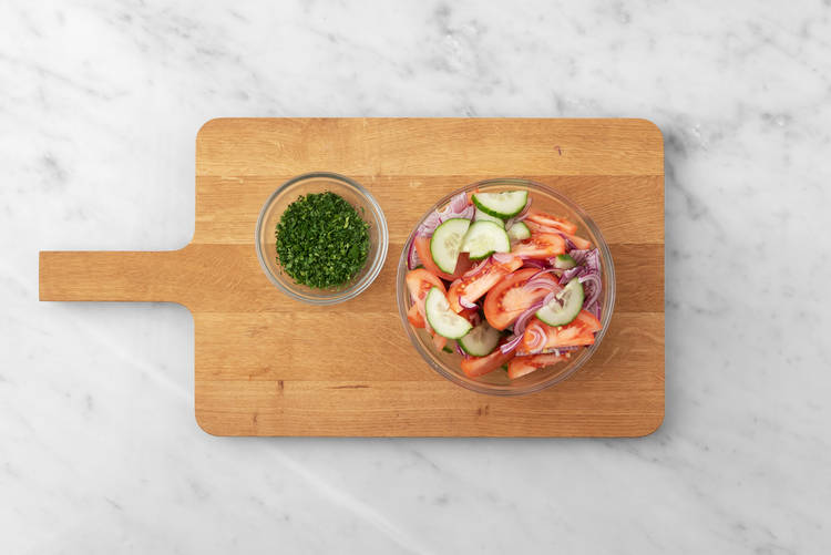 Préparer la salade