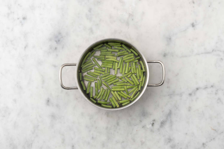 Boil the green beans