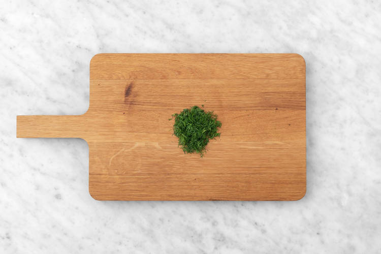Chop the dill