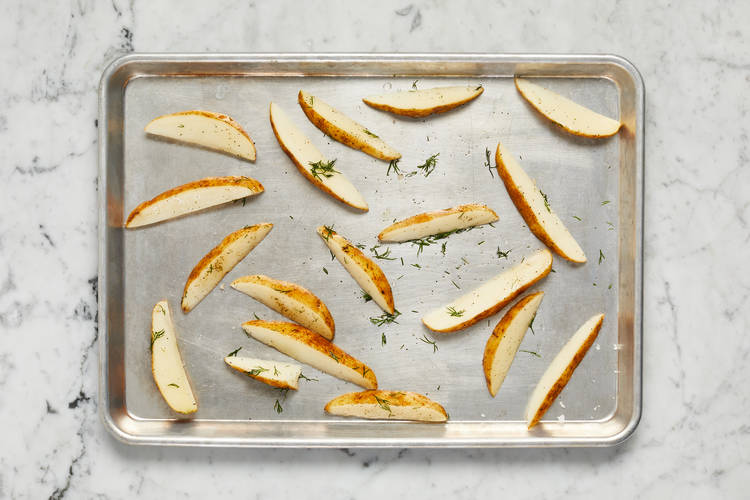 SEASON & ROAST POTATOES