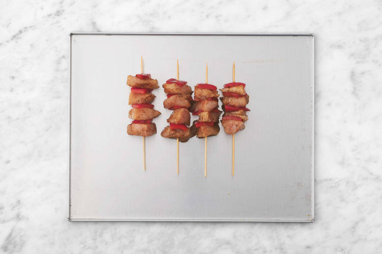 Now for the Chicken Skewers